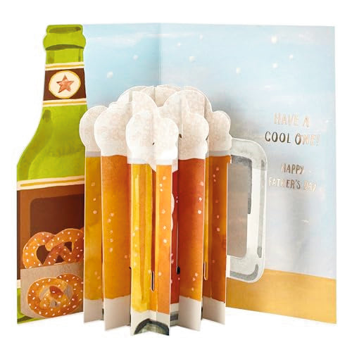 Pop-Up Father's Day Card - Beer Mug Design, 5" x 7.2"