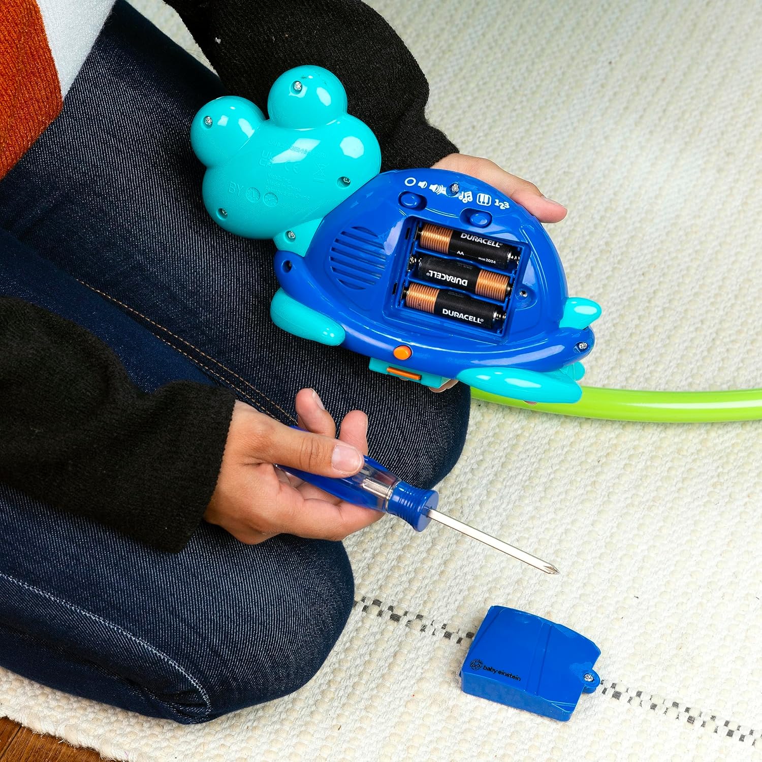 Baby Einstein Ocean Explorers 2-in-1 Activity Jumper & Floor Toy - Max Weight 25 lbs, Ages 6+ Months