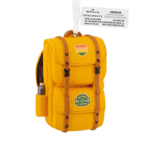 Hallmark Christmas Ornament, Camping Backpack Ornament, Outdoors Gifts