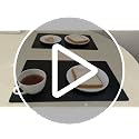 Black Placemats Set of 4 - Wipeable & Waterproof Table Mats