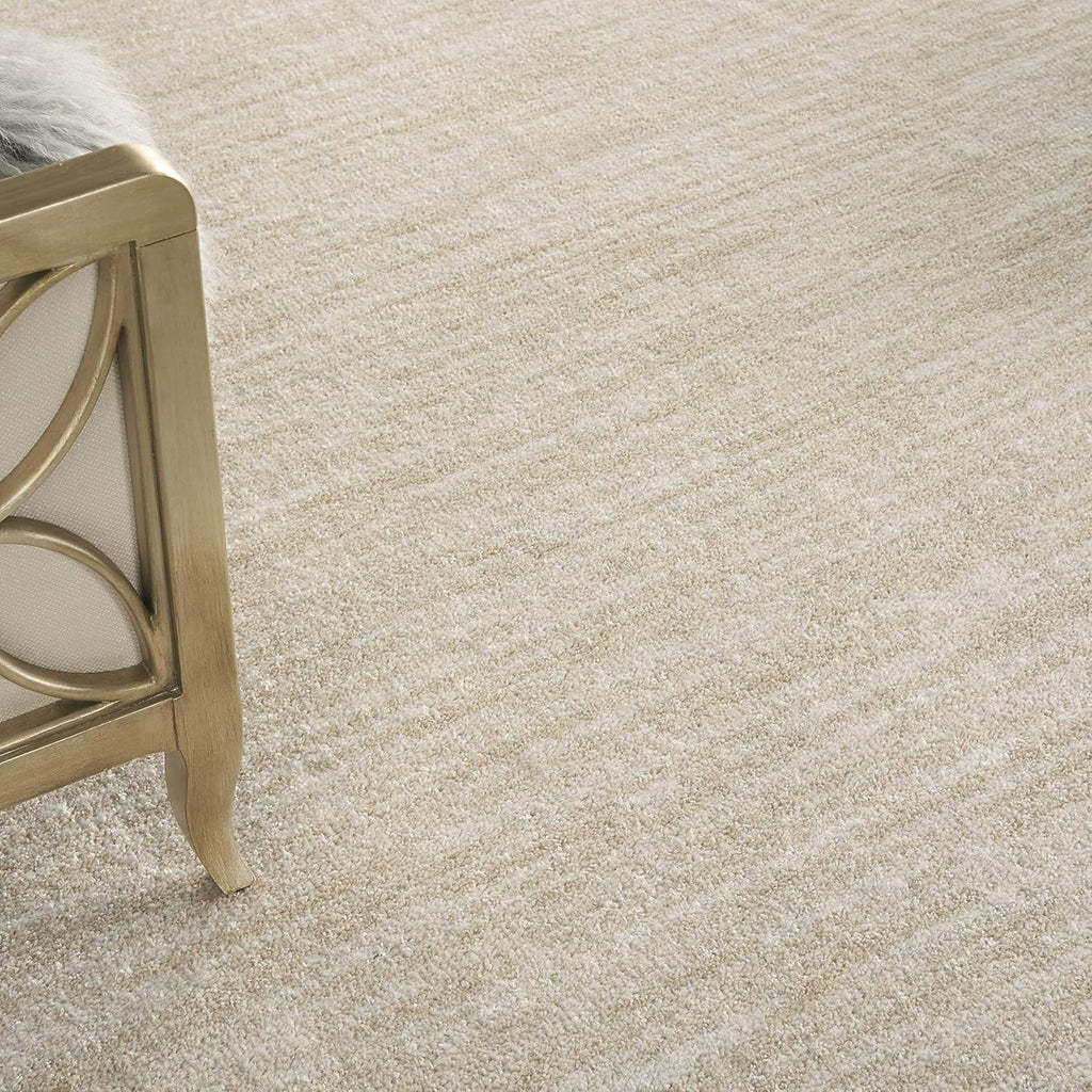 Nourison Home Area Rug - Essentials Ivory Beige 10' x 14' | Easy Clean, Non-Shedding for Any Room