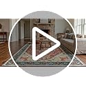 MINIDEAR 2' x 3' Washable Vintage Floral Rug for Entryway & Kitchen, Non-Slip Khaki Small Rug