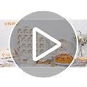 Vinino 9.5 Inch Fluted Tube Cake Pan with Metal Frame - Classic Regular