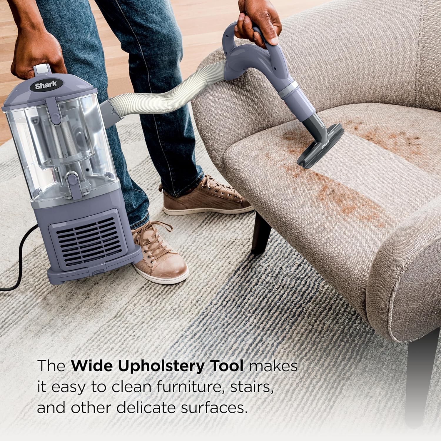 Shark NV352 Navigator Lift-Away Vacuum - HEPA Filter, Anti-Allergen Tech, Swivel Steering | Ideal for Carpets & Stairs, Lavender