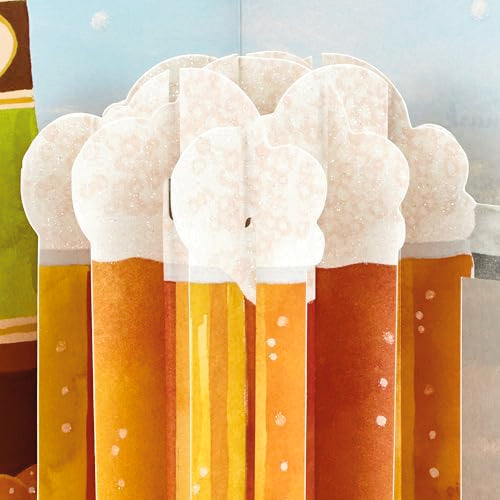Pop-Up Father's Day Card - Beer Mug Design, 5" x 7.2"