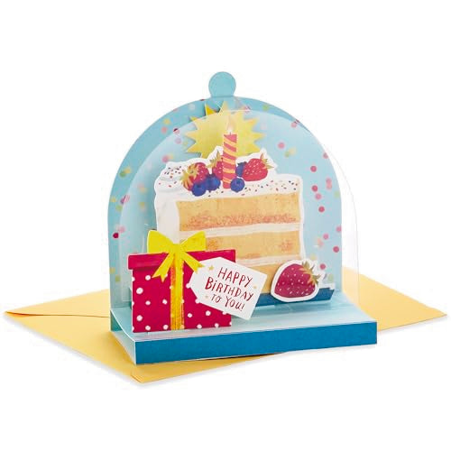 Hallmark Multicolor Pop-Up Birthday Card with Cake Scene