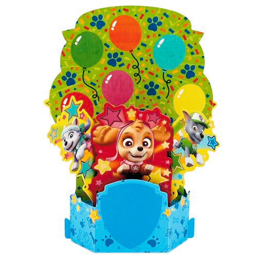 Hallmark Paw Patrol Pop Up Birthday Card - Chase, Marshall & Rubble 6x9