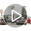 Winter Pine Tree Throw Pillow Covers - 18x18 Inch Set of 4