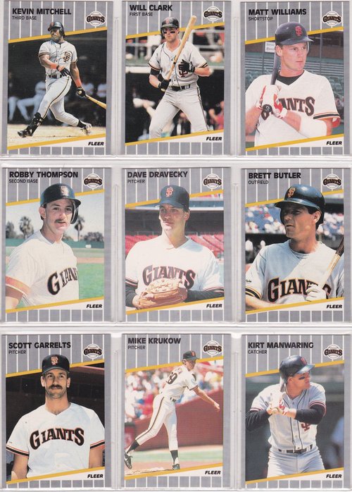 1989 Fleer Baseball Factory set