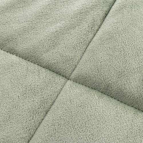 Berkshire Blanket Suedemink & Loftmink Quilted Throw Blanket, Ultra-Soft Reversible Fleece Throw, Lightweight & Warm, Ideal for Couch, Sofa & Bed, All-Season Comfort, Dark Sage, 50 in × 60 in