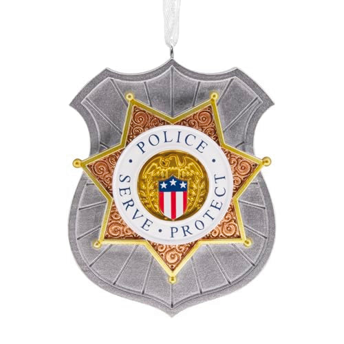 Hallmark Police Badge Christmas Ornament - Law Enforcement Gift