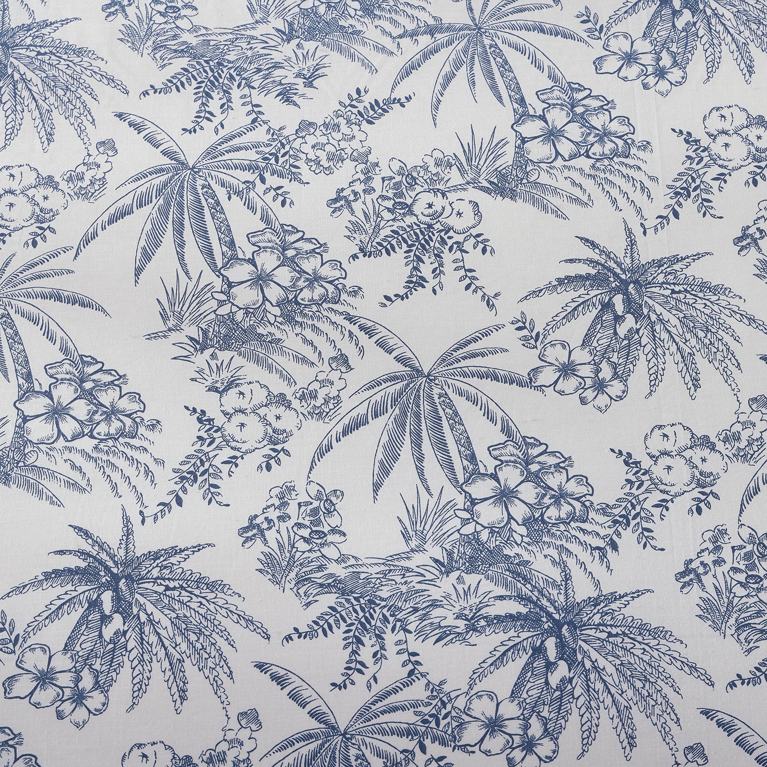 Tommy Bahama- King Duvet Cover Set, Reversible Cotton Bedding Set with Matching Shams, Coastal Bedding Set (Pen and Ink Blue, King)