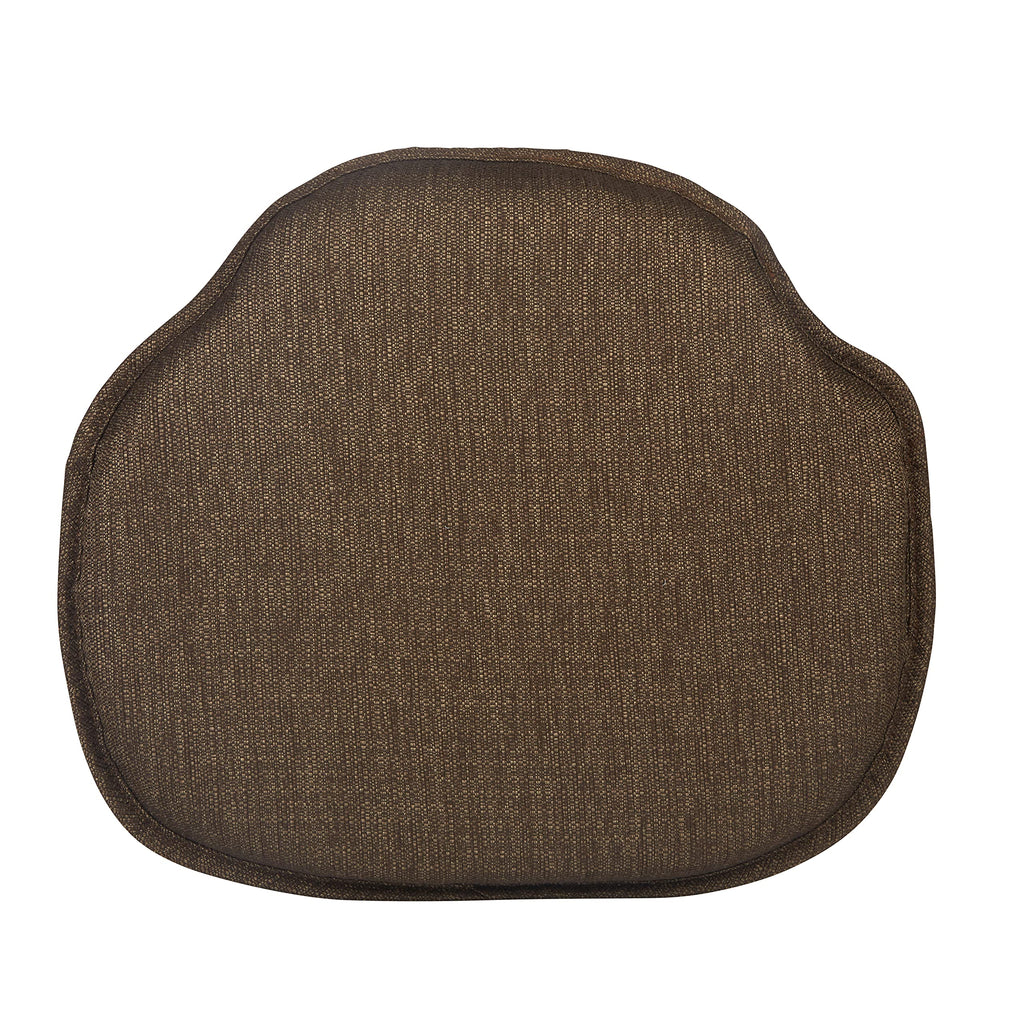 Klear Vu Gripper Omega Non-Slip Windsor Chair Cushions with Skid-Proof Seat Pad for Dining Room, Kitchen, and Office Use, 16x15 Inches, 4 Count (Pack of 1), Chestnut