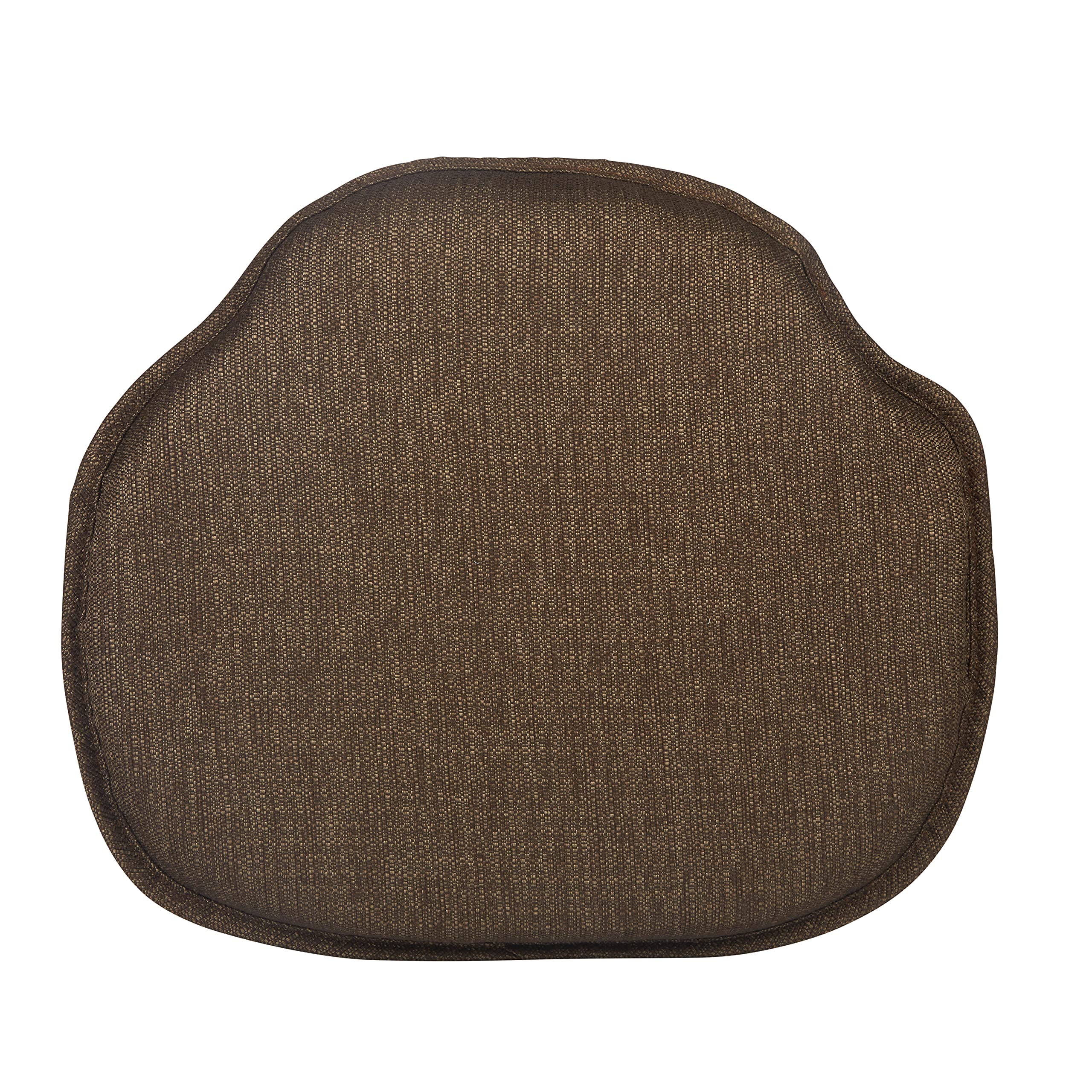 Klear Vu Gripper Omega Non-Slip Windsor Chair Cushions with Skid-Proof Seat Pad for Dining Room, Kitchen, and Office Use, 16x15 Inches, 4 Count (Pack of 1), Chestnut