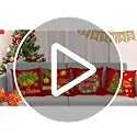 Neatee Living Christmas Pillow Covers 12x12 Set of 4 Velvet Xmas Cushions