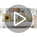 Sunflower Pillow Covers 18x18 (Pack of 4) - Soft Decorative Cushions
