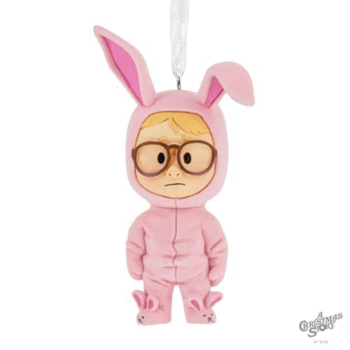 Hallmark A Christmas Story Ralphie in Bunny Suit Stylized Christmas Ornament, Christmas Movie Gifts