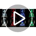 EUSTUMA LED Light Display Base - Square Silver Stand for Crystal Spheres