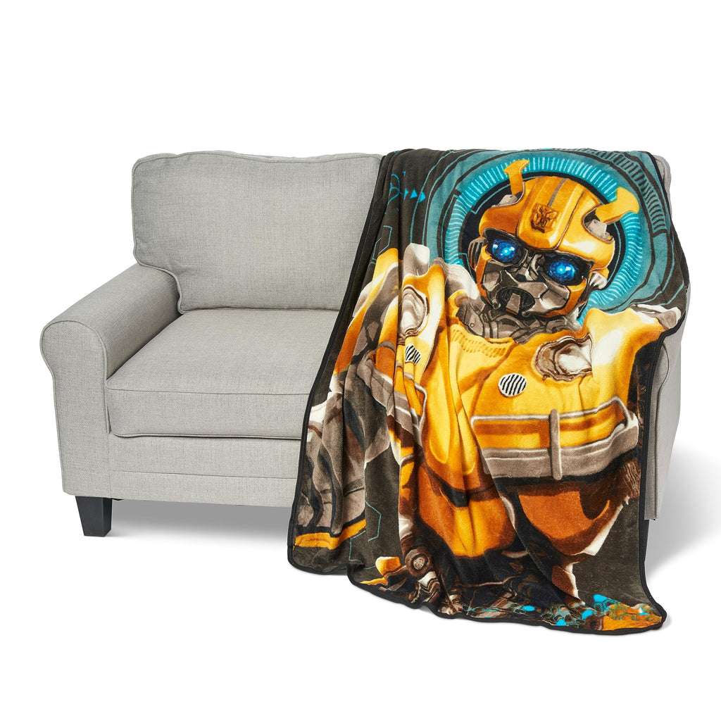 Northwest Transformers Micro Raschel Throw Blanket, Ultra Soft Throw, 46 x 60 Inches, Be Alert