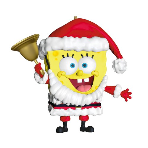 Hallmark Keepsake Christmas Ornament 2023, Nickelodeon SpongeBob SquarePants Santa, TV Show Gifts