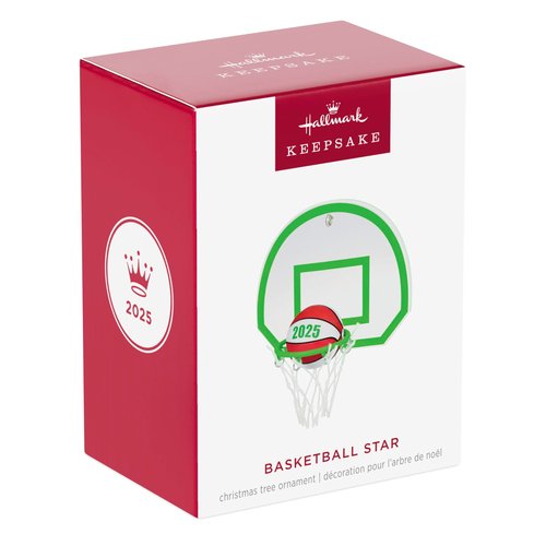 Hallmark Keepsake Christmas Ornament 2025, Basketball Star 2025, Gifts for Sports Fans