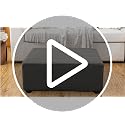 Light Gray Rectangular Ottoman Cover | Stretch Slipcover with Nonslip Bottom