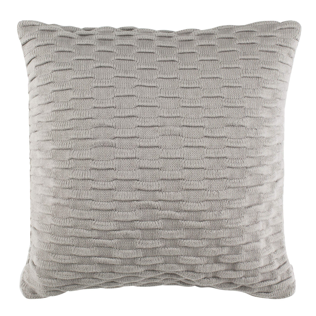 SAFAVIEH Home Noela Light Grey Knit 20-inch Decorative Pillow Pillow