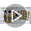 Graduation Thank You Stickers 2026 - 60Pcs Dark Red Self-Adhesive
