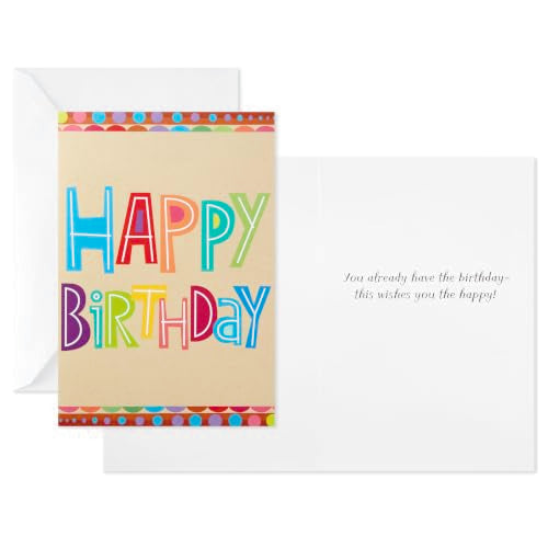 Hallmark Birthday Icons Greeting Card Set - 12 Assorted Cards & Envelopes