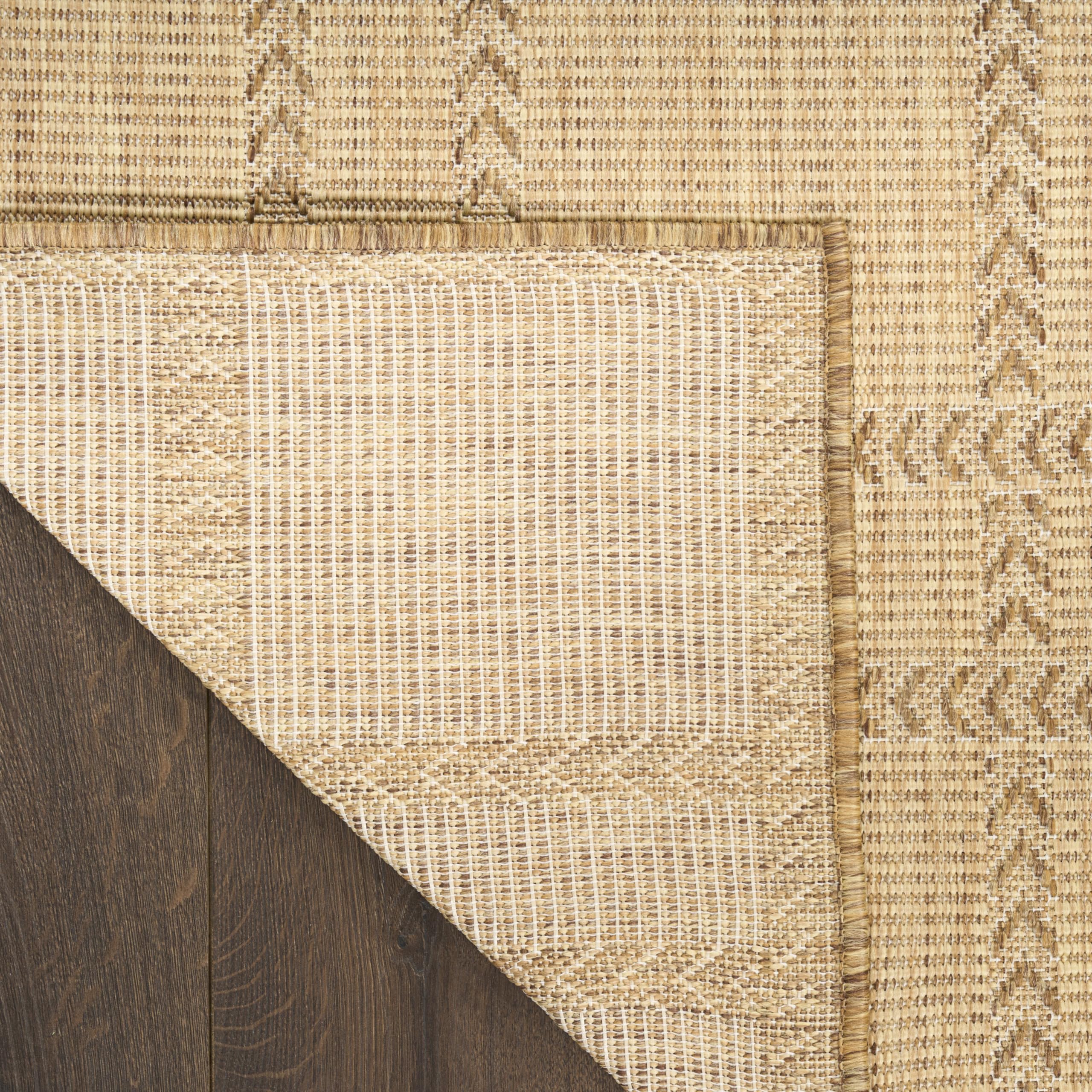Nourison Home Horizon Indoor/Outdoor Natural 4' x 6' Area Rug - Easy Clean, Non Shedding, Bed Room, Living Room, Dining Room, Kitchen (4' x 6')
