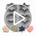 12-Piece Stainless Steel Cookie Cutter Set - Hearts, Stars & Flowers
