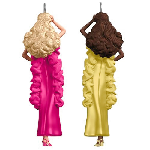 Hallmark Keepsake Mini Christmas Ornaments 2025, Superstar Barbie and Superstar Christie, Set of 2, Gifts for Barbie Fans