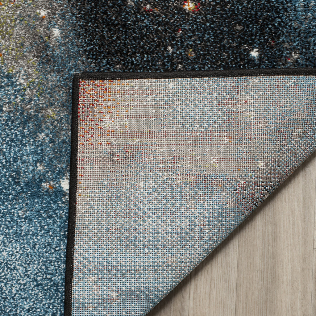 SAFAVIEH Galaxy Collection Runner Rug - 2'3" x 6', Orange & Multi, Abstract Design, Non-Shedding & Easy Care, Ideal for High Traffic Areas in Living Room, Bedroom (GAL109D)
