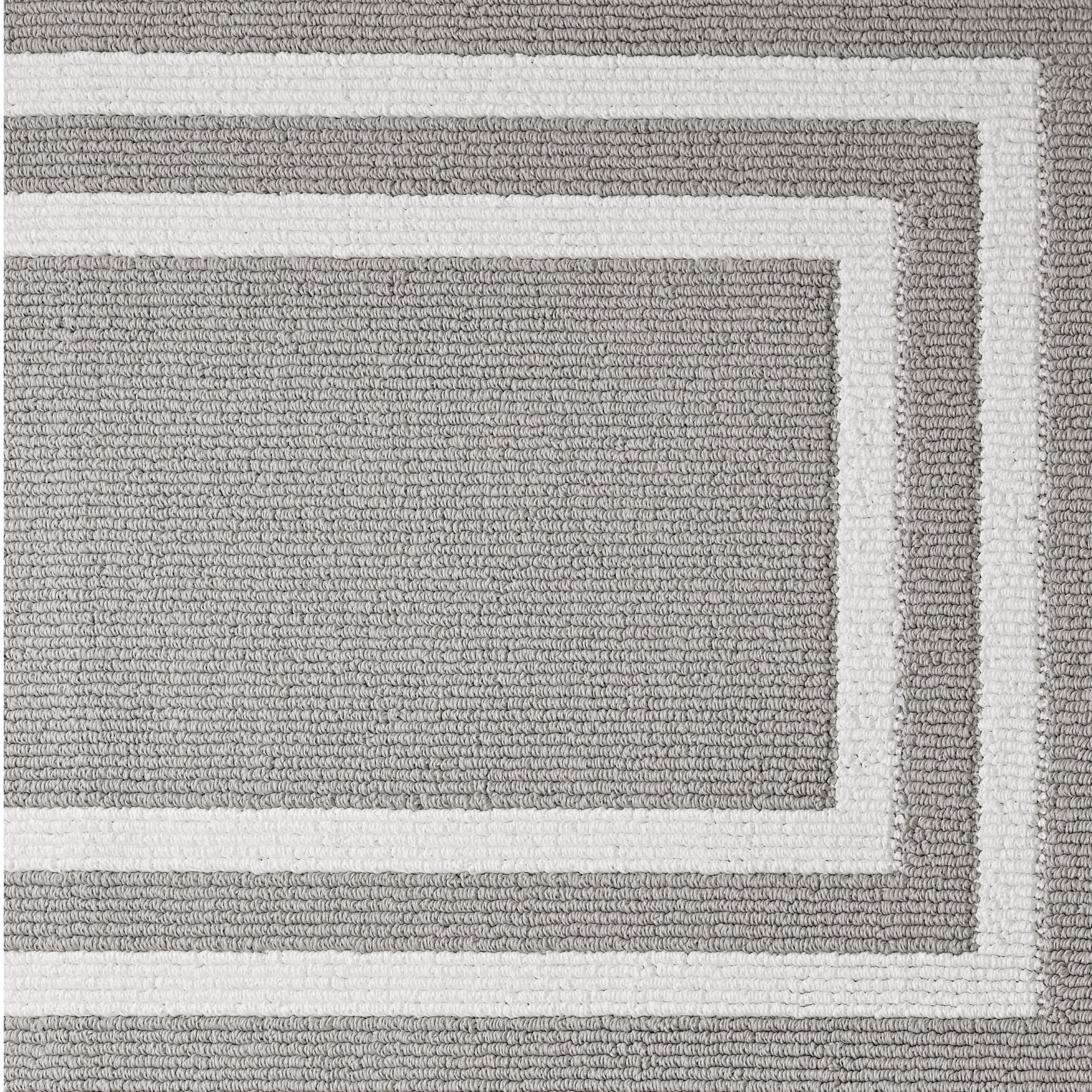 Nautica – Runner Rug | Indoor Runners for Hallways and Entry Rugs| Non-Slip and Non-Skid Entry and Kitchen Door Mat| Machine Washable Entryway Carpet Rugs |26” x 96” |Double Line Light Grey