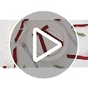 24Pcs Velvet Christmas Bows for Tree Decor Burgundy 1 Inch Width