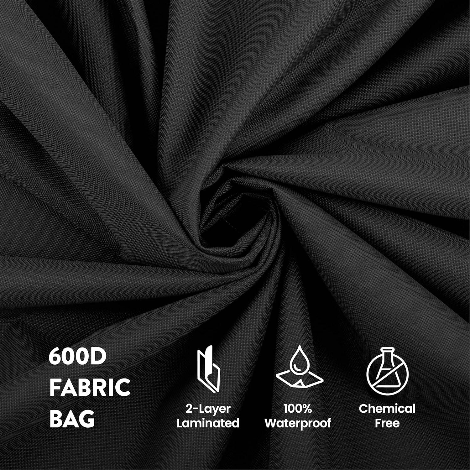 ZOBER Wreath Storage Bag - 36 Inch Durable Oxford Fabric for 2 Wreaths | Strong Handles & Compartment - Black