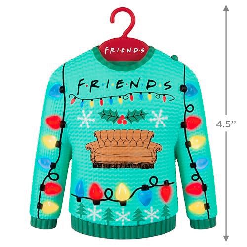 Friends Could We Be Any More Festive Light-Up Musical Christmas Ornament - Hallmark Keepsake