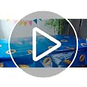 Gilprop Blue Gold Ring Tablecloths - 2 Pack, 108x54 in