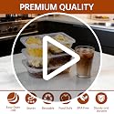 Pawbena 20-Pack Reusable Snack Containers with Lids, Double Compartment