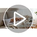 LUISOF Dog Lumbar Throw Pillows 12x20 - Set of 2 Cute Plush Decorative Cushions