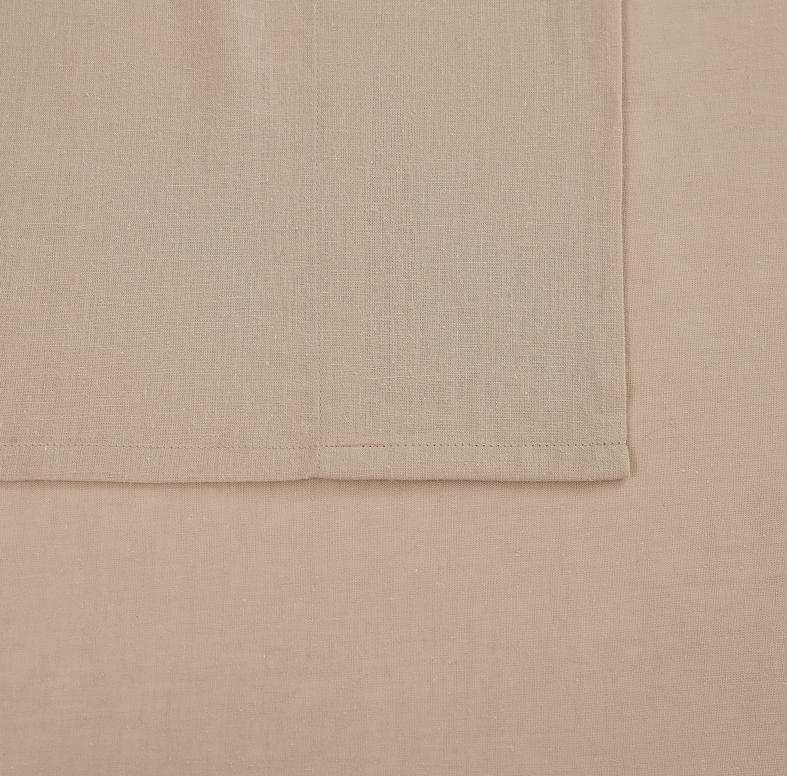 FRYE Cotton Linen Blend Beige 2 Piece Twin Sheet Set