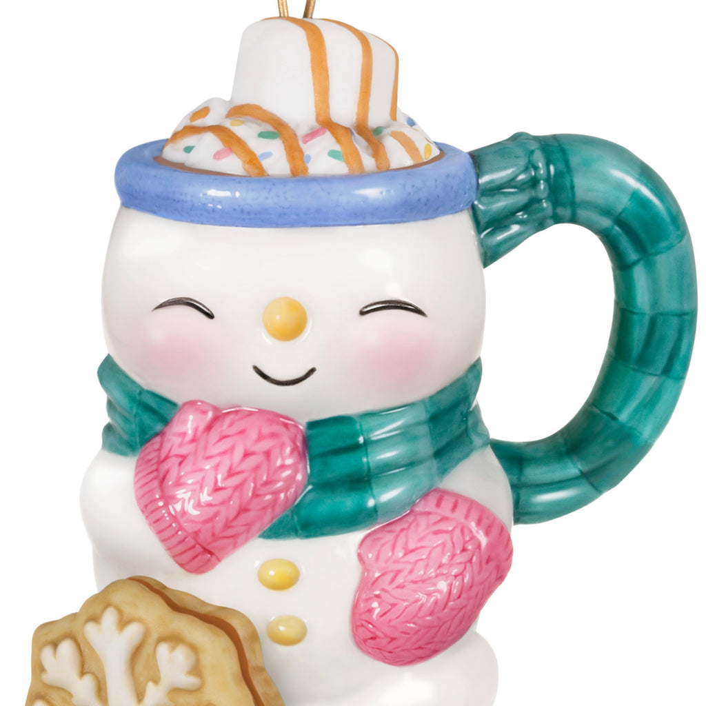 Hallmark Keepsake Christmas Ornament, Cup of Cozy, Porcelain, Gifts for Christmas Lovers