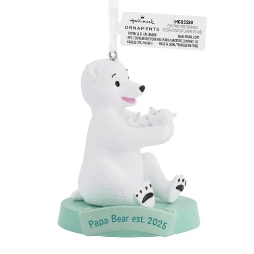 Hallmark Papa Bear New Dad 2025 Christmas Ornament, Gifts for Dads