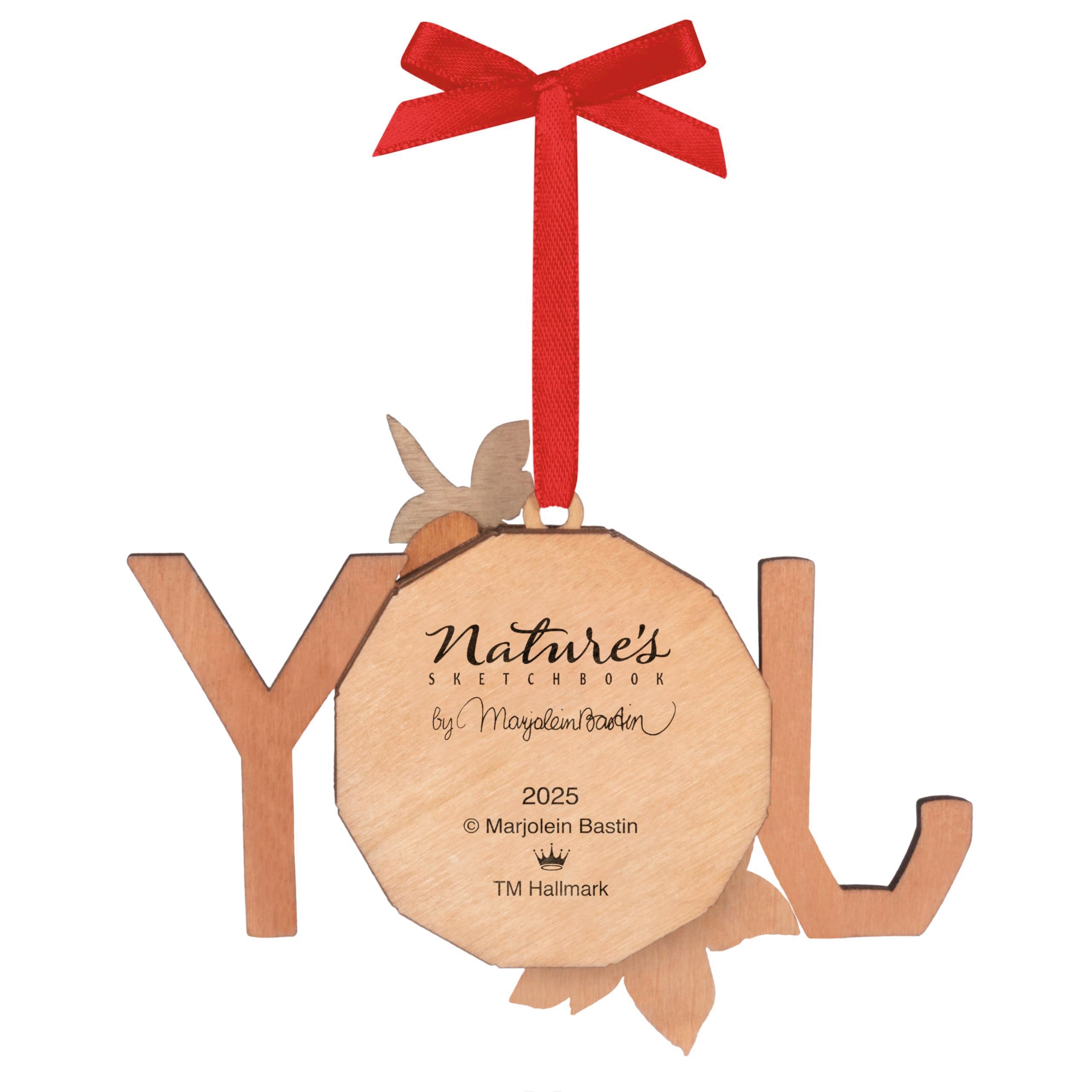 Hallmark Keepsake Christmas Ornament, Marjolein Bastin Charming Cardinals, Papercraft, Gifts for Nature Lovers