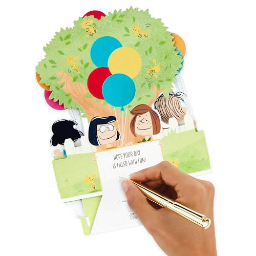 Hallmark Peanuts Pop Up Birthday Card - Snoopy & Charlie Brown Diorama