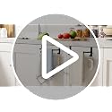 SAYAYO 10-Inch Kitchen Towel Holder for Cabinet Door with 2 Hooks, Matte Black