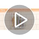 Cinola Transparent 9.84-inch Adjustable Straw Organizer for Cabinet Doors, 3-Part Storage with Strong Adhesive Tape