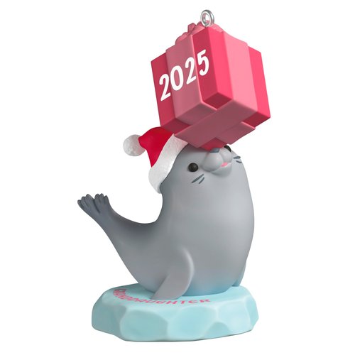 Hallmark Keepsake Christmas Ornament, Granddaughter Seal 2025