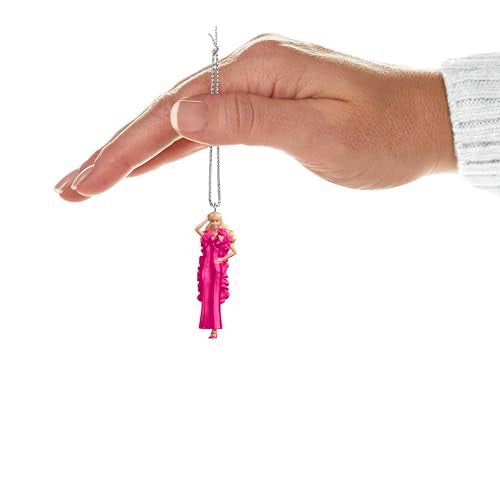 Hallmark Keepsake Mini Christmas Ornaments 2025, Superstar Barbie and Superstar Christie, Set of 2, Gifts for Barbie Fans