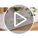 DIRZHX White Makeup Organizer with 2 Drawers - Compact Vanity Storage